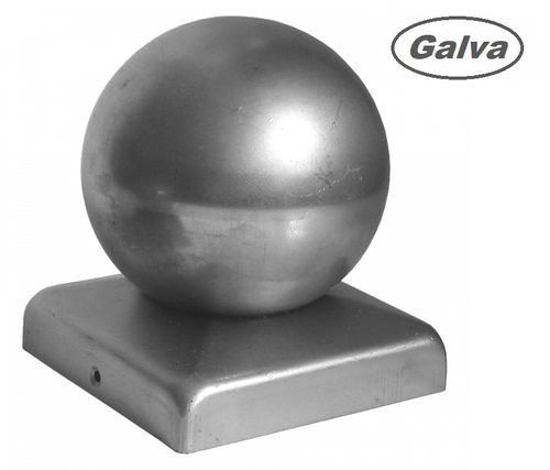 Telhado de aço 40x40mm esfera Ø 40 mm galvanizado