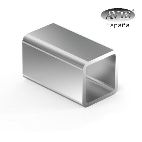 Emenda 14x14mm perfil de alumínio quadrado