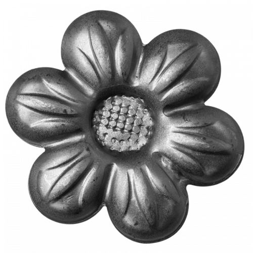 Elemento de ferro forjado - uma flor Ø60mm