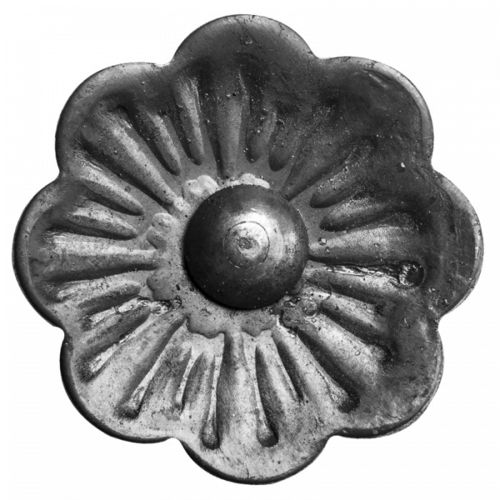 Elemento de ferro forjado - uma flor Ø62mm