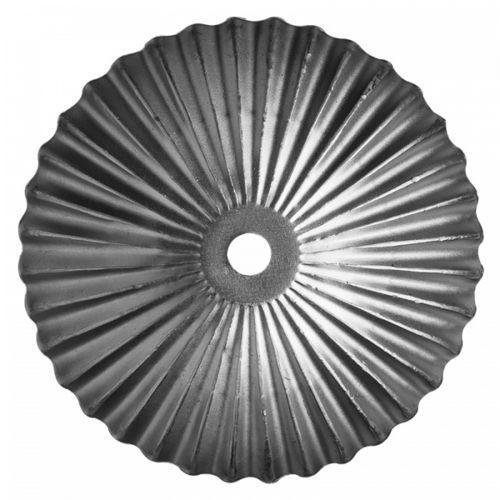 Um elemento de aço forjado Flor Ø 115mm