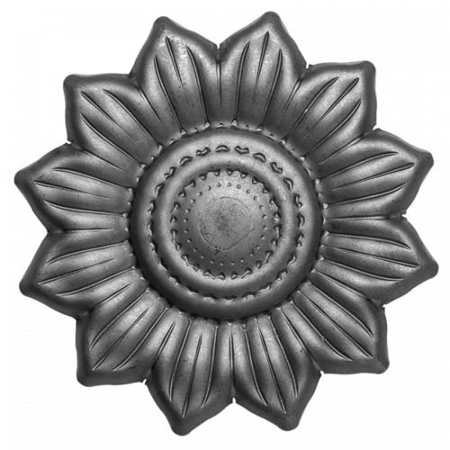 Um elemento de aço forjado - uma flor Ø95mm