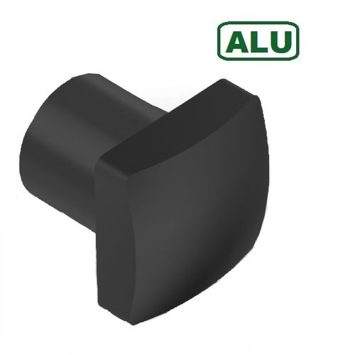 Tapón perfil 14x14mm de aluminio negro