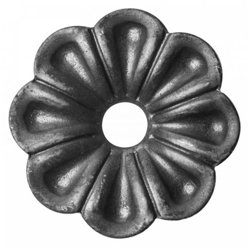 Elemento de acero forjado: flor Ø60mm
