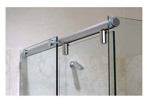 Completo para puerta de cristal – ducha Montada - esquina  (CRISTAL  NO INCLUIDO)