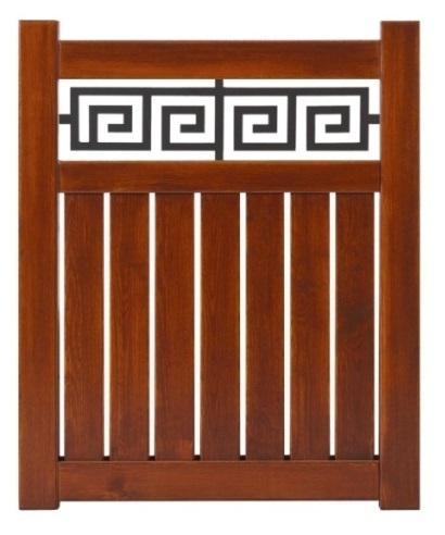 Porte en bois +  portillon