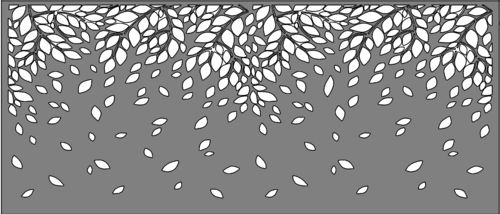 Chapas 2800x1200 Dibujo "hojas"