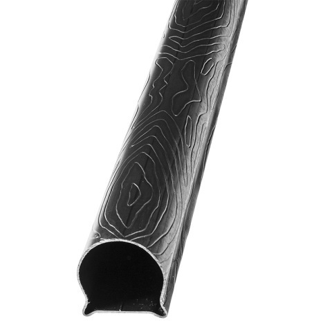 Tubo con dibujo imitación corteza para pasamano (54x54mm)