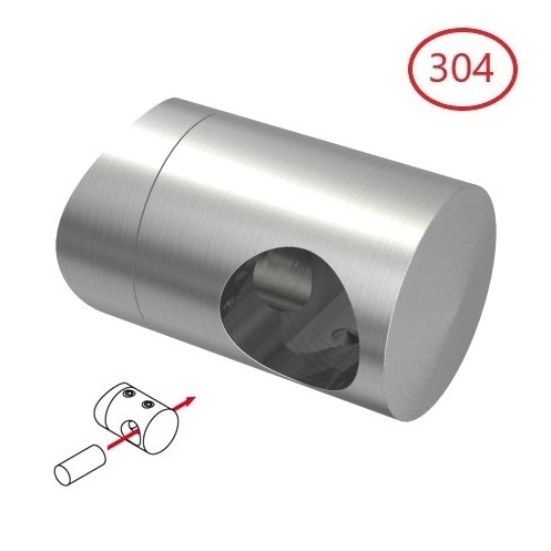 Support de barre transversale - 14mm, poteau 42,4 mm