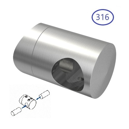 Support de barre transversale-joint à double tige Ø12mm