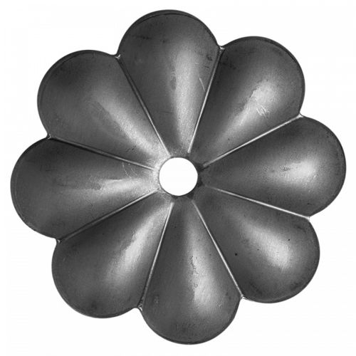 Elemento de hierro forjado: flor Ø90mm