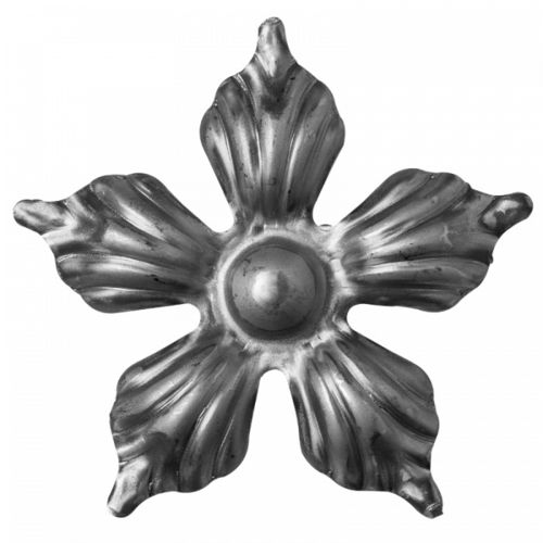 Élément en fer forgé - une fleur Ø100mm