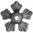 Elemento de ferro forjado - uma flor Ø85mm