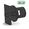 Support de barre transversale aluminium 14x14 noir