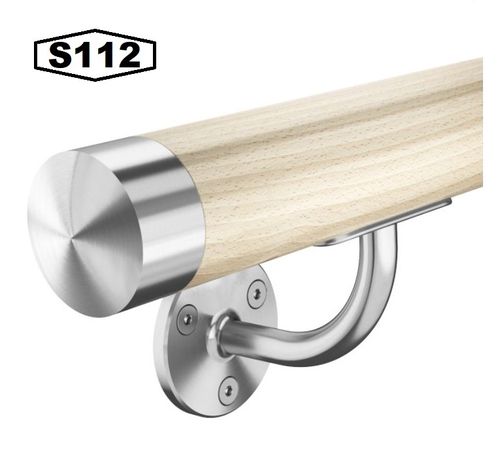 Main courante en bois de Chêne, support S112