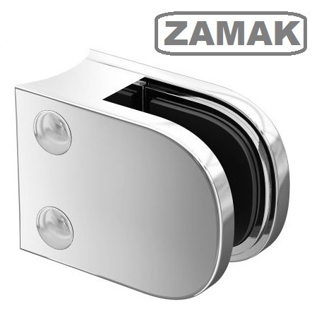 Pinza de vidrio 50x40x27mm -ZAMAK, cromo pulido