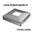 Garniture carrée 108x108mm pour profil 40x40mm polie